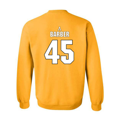 App State - NCAA Football : Gavin Barber - Replica Shersey Crewneck Sweatshirt-1