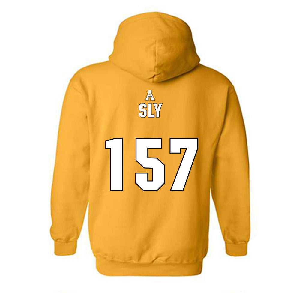 App State - NCAA Wrestling : Bentley Sly - Replica Shersey Hooded Sweatshirt-1
