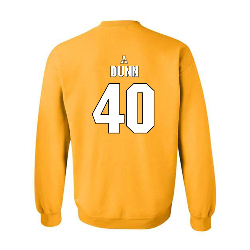 App State - NCAA Football : Jaxson Dunn - Replica Shersey Crewneck Sweatshirt-1