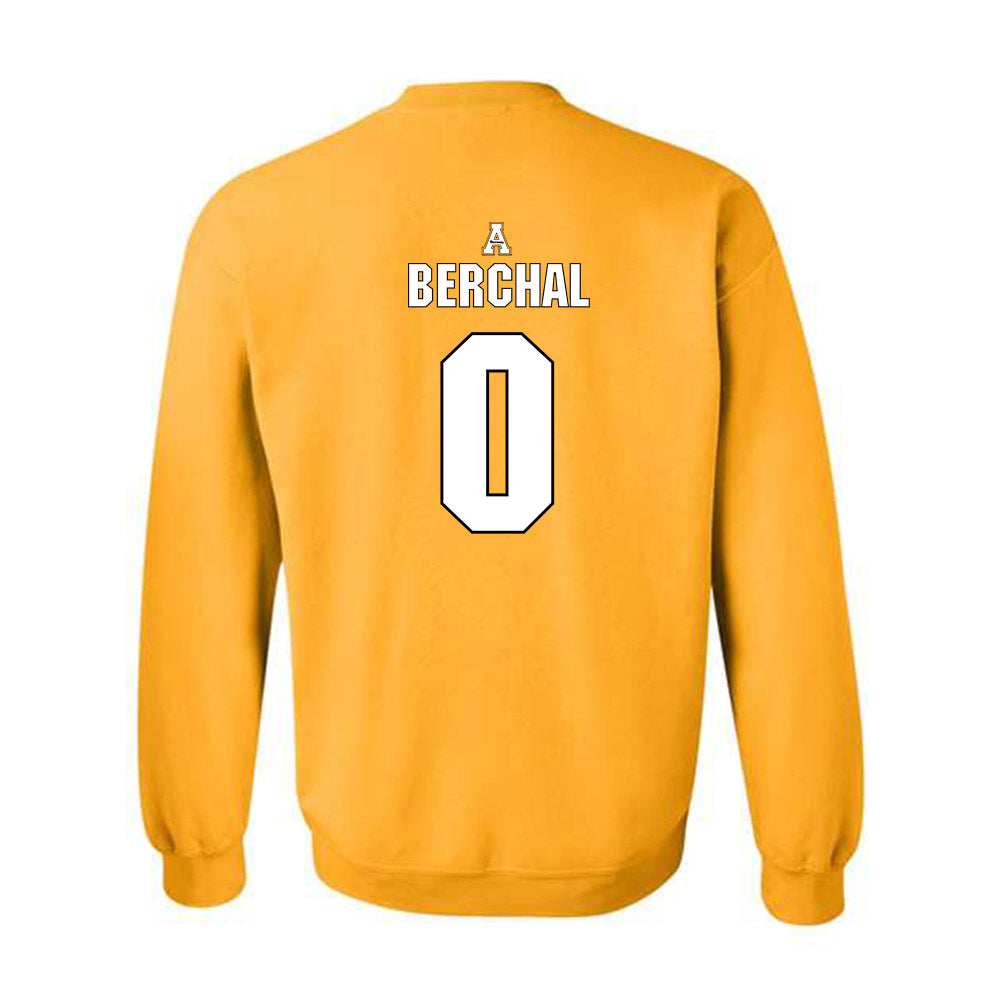 App State - NCAA Football : Juan Berchal - Replica Shersey Crewneck Sweatshirt-1