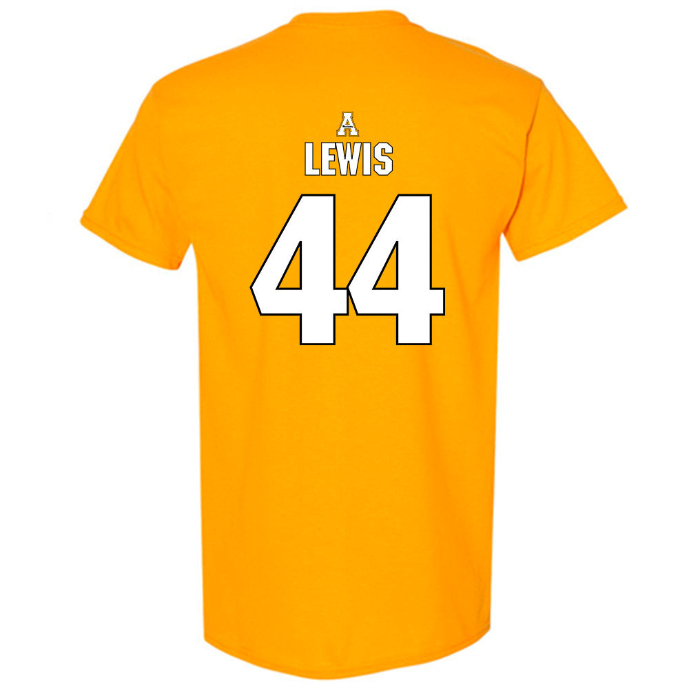 App State - NCAA Football : Manny Lewis - Replica Shersey T-Shirt-1