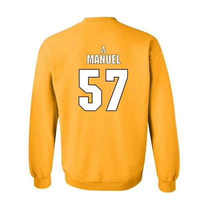 App State - NCAA Football : Devon Manuel - Replica Shersey Crewneck Sweatshirt-1