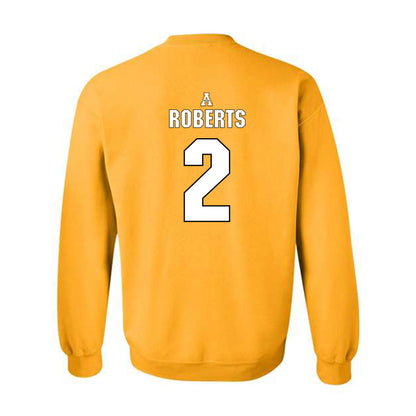 App State - NCAA Football : Kanye Roberts - Replica Shersey Crewneck Sweatshirt-1