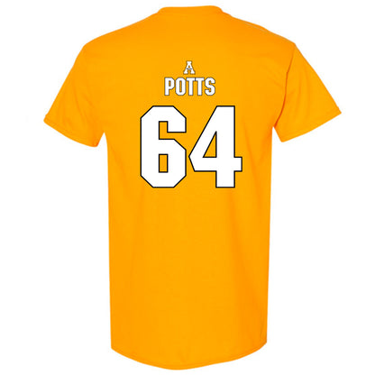 App State - NCAA Football : Jarvis Potts - Replica Shersey T-Shirt-1