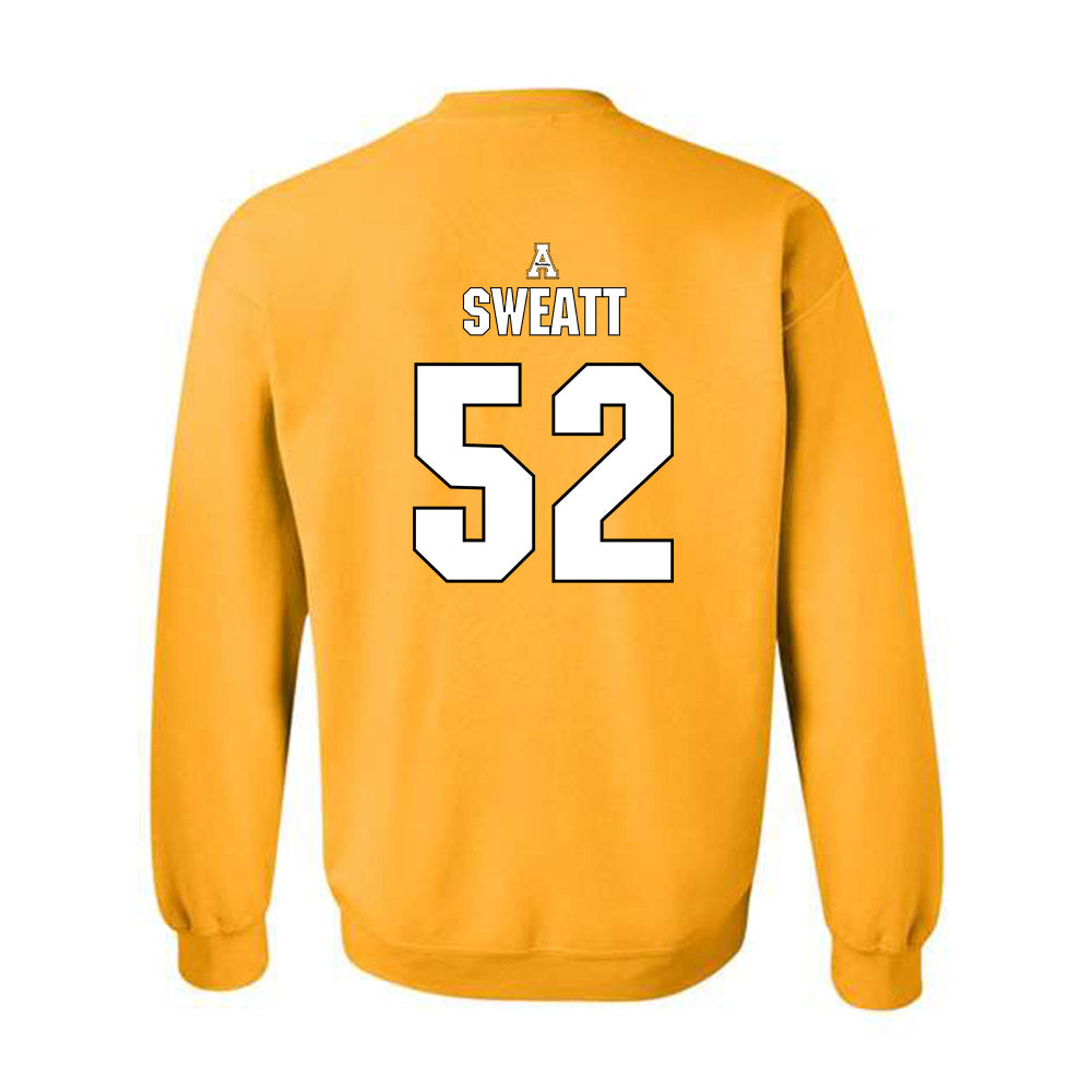 App State - NCAA Football : Cayden Sweatt - Replica Shersey Crewneck Sweatshirt-1