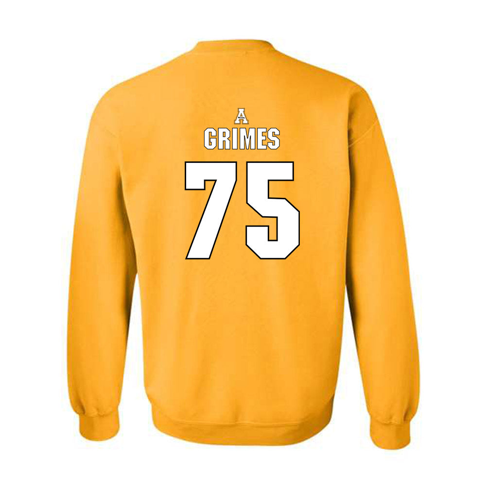 App State - NCAA Football : Greydon Grimes - Replica Shersey Crewneck Sweatshirt-1
