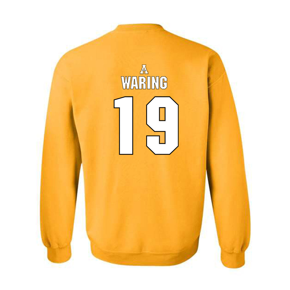 App State - NCAA Football : Christian Waring - Replica Shersey Crewneck Sweatshirt-1