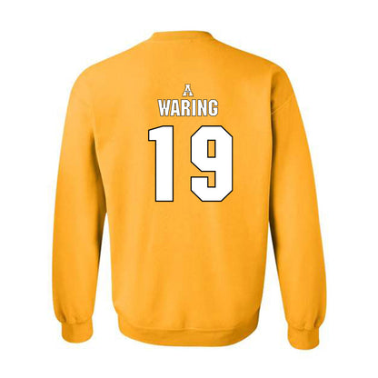 App State - NCAA Football : Christian Waring - Replica Shersey Crewneck Sweatshirt-1