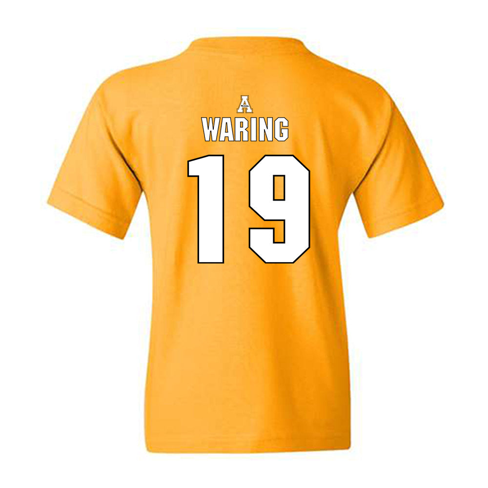 App State - NCAA Football : Christian Waring - Replica Shersey Youth T-Shirt-1