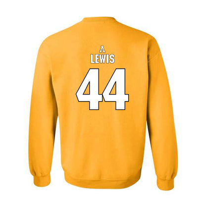 App State - NCAA Football : Manny Lewis - Replica Shersey Crewneck Sweatshirt-1