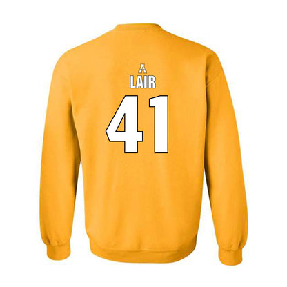 App State - NCAA Football : Luke Lair - Replica Shersey Crewneck Sweatshirt-1