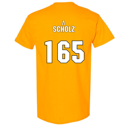 App State - NCAA Wrestling : Luke Scholz - Replica Shersey T-Shirt-1