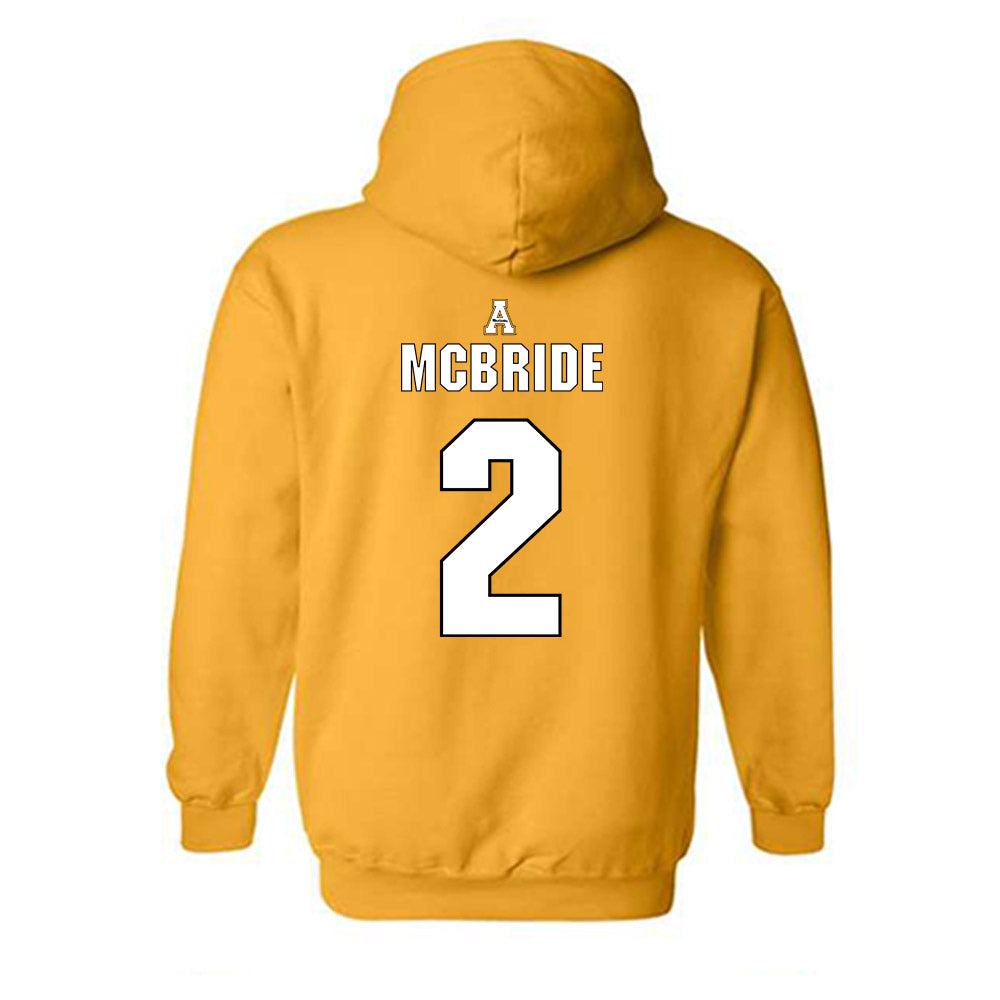 App State - NCAA Women's Basketball : Jayden McBride - Replica Shersey Hooded Sweatshirt-1