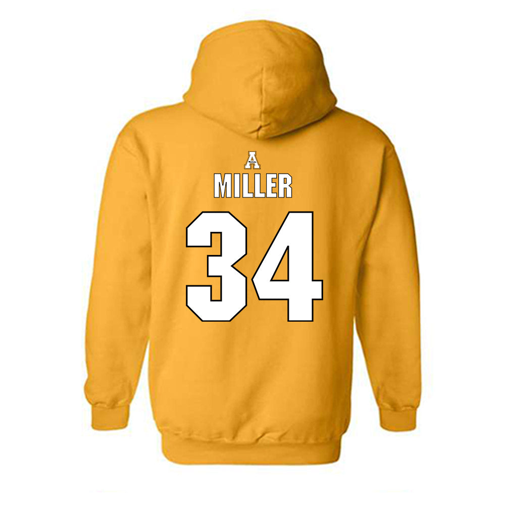 App State - NCAA Baseball : Kameron Miller - Replica Shersey Hooded Sweatshirt-1