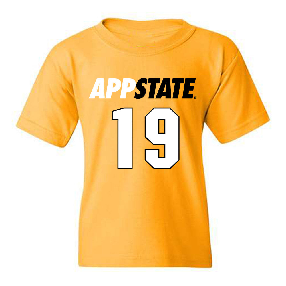 App State - NCAA Football : Christian Waring - Replica Shersey Youth T-Shirt-0