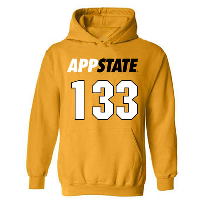 App State - NCAA Wrestling : Dalton Weber - Replica Shersey Hooded Sweatshirt-0