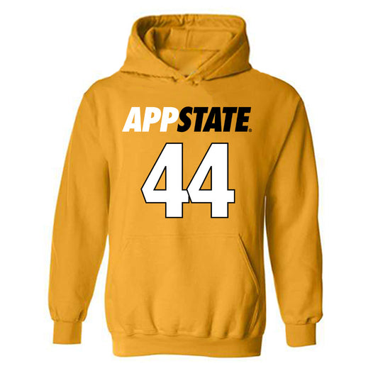 App State - NCAA Football : Manny Lewis - Replica Shersey Hooded Sweatshirt-0