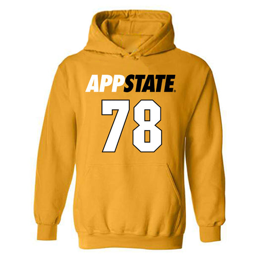 App State - NCAA Football : Tyriq Poindexter - Replica Shersey Hooded Sweatshirt-0