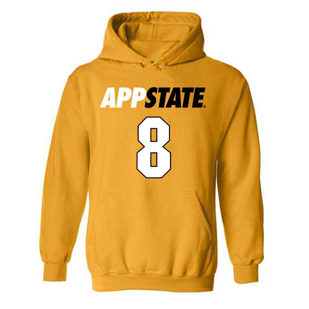 App State - NCAA Baseball : Riley Luft - Replica Shersey Hooded Sweatshirt-0