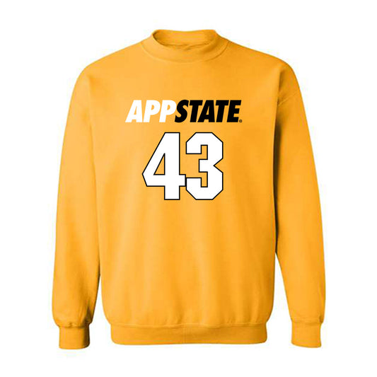 App State - NCAA Football : Evan Mulcare - Replica Shersey Crewneck Sweatshirt-0