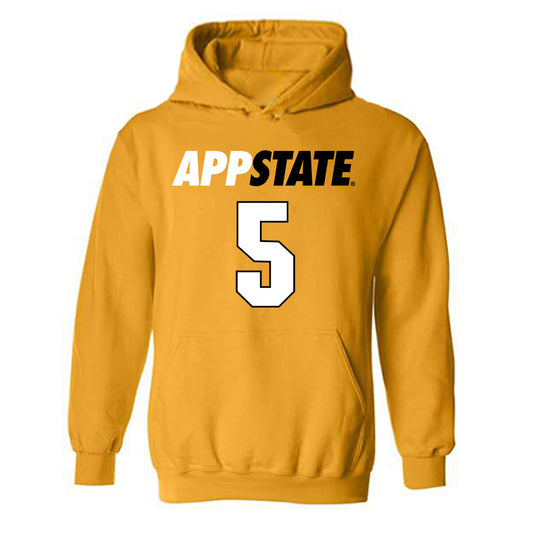 App State - NCAA Women's Basketball : Raven Preston - Replica Shersey Hooded Sweatshirt-0