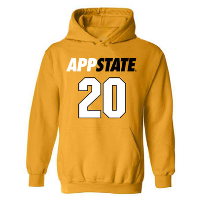 App State - NCAA Women's Basketball : Elena Pericic - Replica Shersey Hooded Sweatshirt-0
