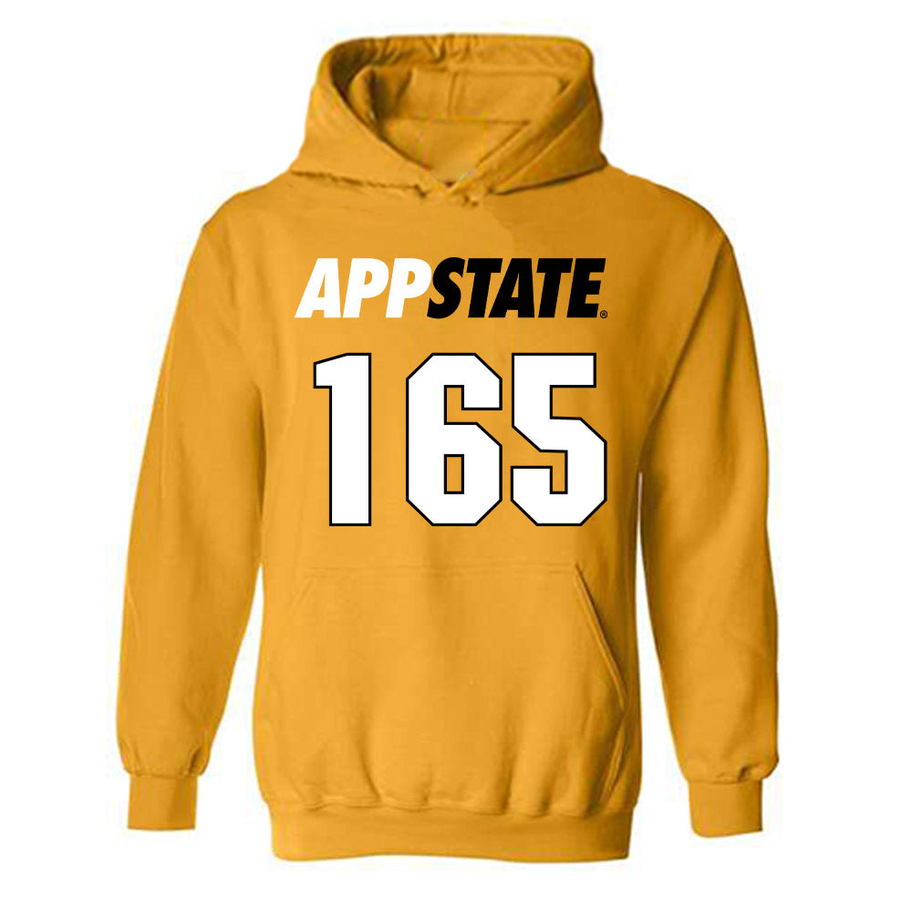 App State - NCAA Wrestling : Dawson Bond - Replica Shersey Hooded Sweatshirt-0