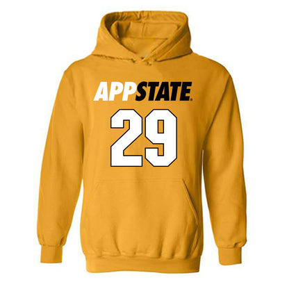 App State - NCAA Baseball : Trevor Nikolis - Replica Shersey Hooded Sweatshirt-0