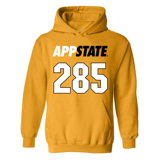 App State - NCAA Wrestling : Bradyn Mcconneha - Replica Shersey Hooded Sweatshirt-0