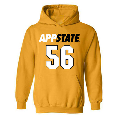 App State - NCAA Football : Jayden Thomas - Replica Shersey Hooded Sweatshirt-0
