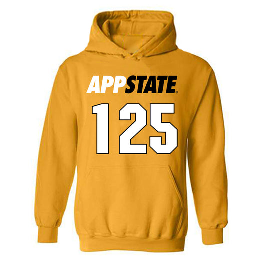 App State - NCAA Wrestling : Eamon Fry - Replica Shersey Hooded Sweatshirt-0