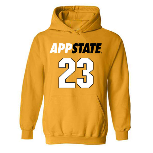 App State - NCAA Men's Basketball : Chad Moodie - Replica Shersey Hooded Sweatshirt-0