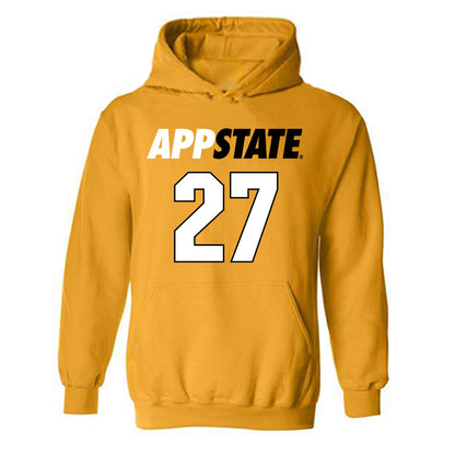 App State - NCAA Baseball : Tank Yaghoubi - Replica Shersey Hooded Sweatshirt-0