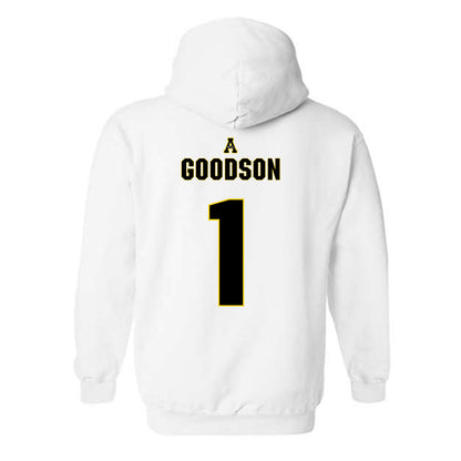 App State - NCAA Women's Volleyball : Eva Goodson - Replica Shersey Hooded Sweatshirt-1