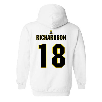 App State - NCAA Women's Volleyball : Raegan Richardson - Replica Shersey Hooded Sweatshirt-1