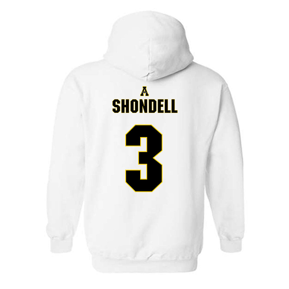 App State - NCAA Women's Volleyball : Lexi Shondell - Replica Shersey Hooded Sweatshirt-1