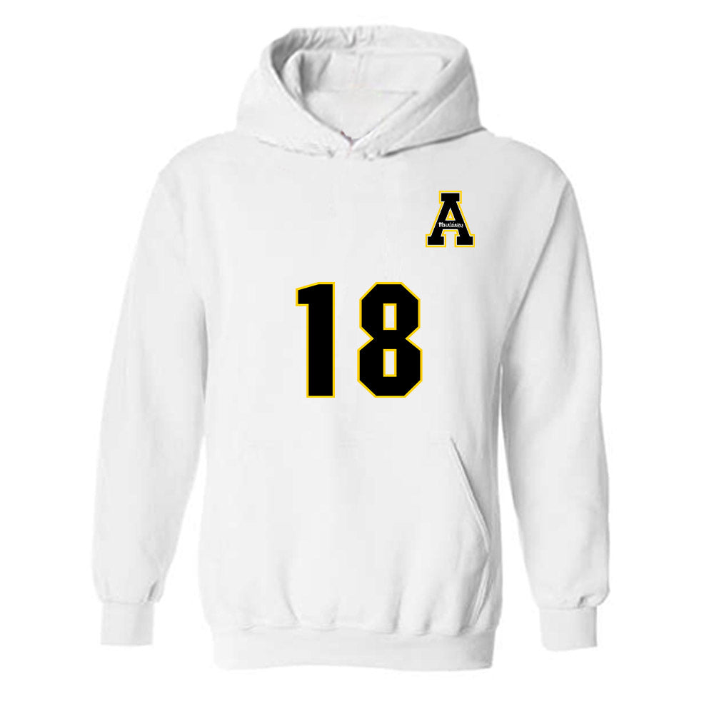 App State - NCAA Women's Volleyball : Raegan Richardson - Replica Shersey Hooded Sweatshirt-0