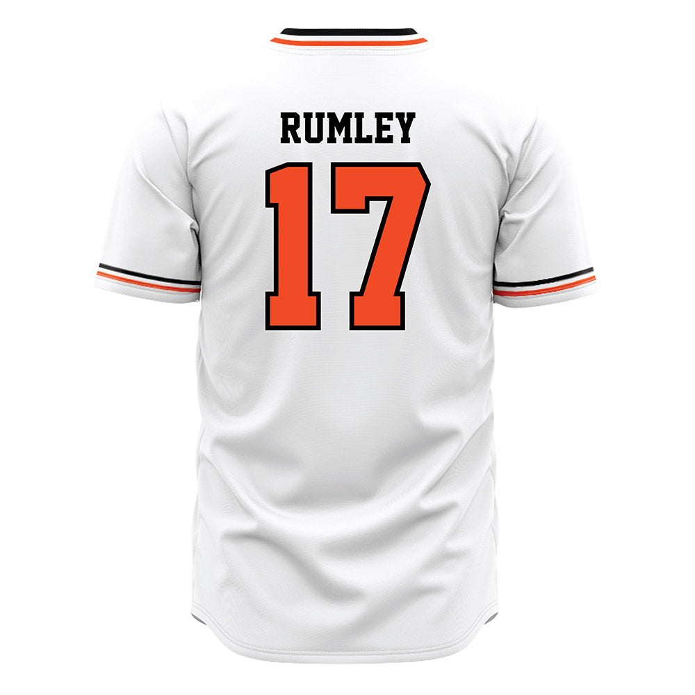 Campbell - NCAA Baseball : Trenton Rumley - White Jersey-1