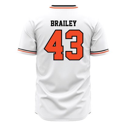 Campbell - NCAA Baseball : Beau Brailey - White Jersey-1