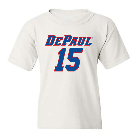DePaul - NCAA Men's Basketball : Fabian Flores Moreno - Replica Shersey Youth T-Shirt-0