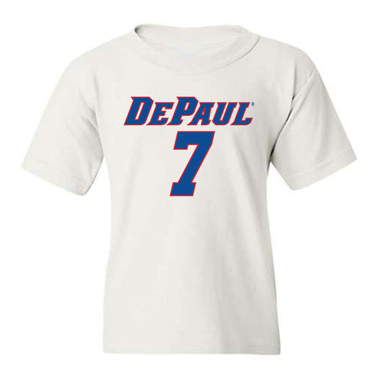 DePaul - NCAA Men's Basketball : Isaiah Medina - Replica Shersey Youth T-Shirt-0