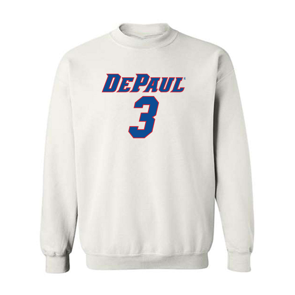 DePaul - NCAA Men's Basketball : Nate Kasher - Replica Shersey Crewneck Sweatshirt