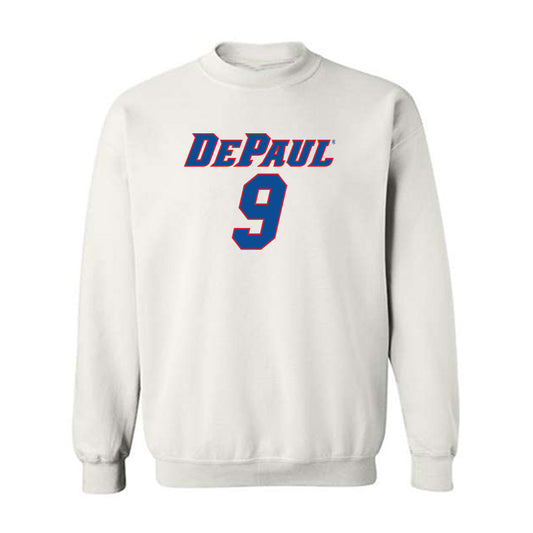 DePaul - NCAA Women's Basketball : Meg Newman - Replica Shersey Crewneck Sweatshirt-0