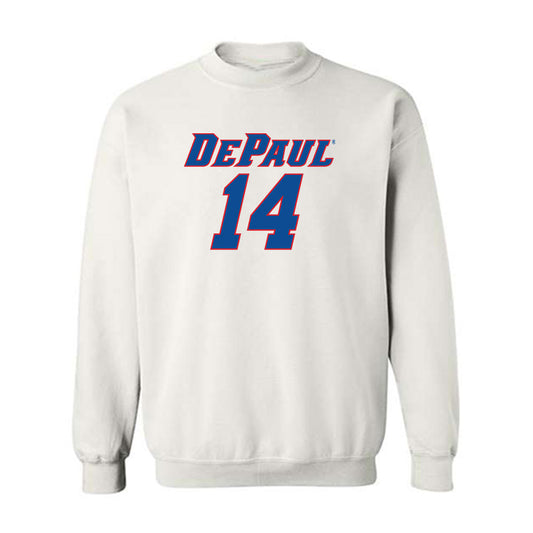 DePaul - NCAA Men's Basketball : Khaman Maker - Replica Shersey Crewneck Sweatshirt-0