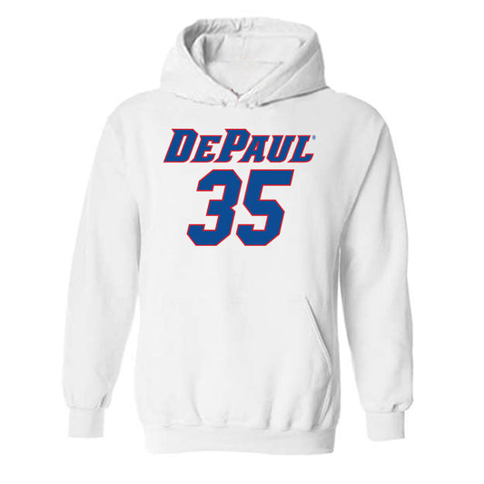 DePaul - NCAA Women's Basketball : Justis Odom - Replica Shersey Hooded Sweatshirt-0