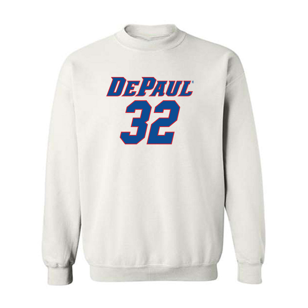 DePaul - NCAA Men's Basketball : Jeremy Lorenz - Replica Shersey Crewneck Sweatshirt-0