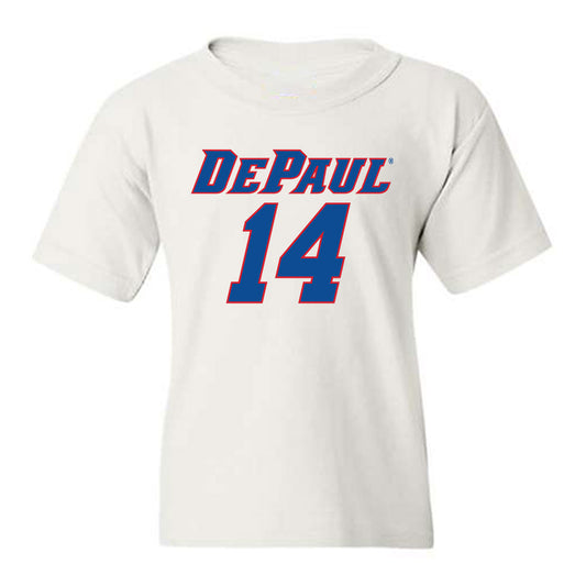 DePaul - NCAA Men's Basketball : Khaman Maker - Replica Shersey Youth T-Shirt-0