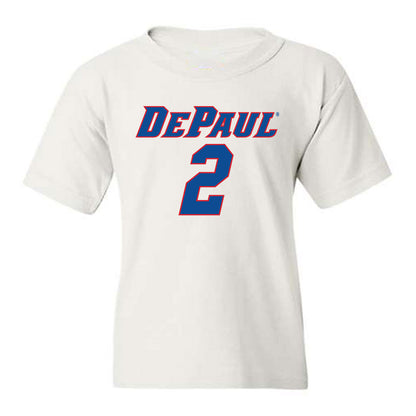 DePaul - NCAA Men's Basketball : Layden Blocker - Replica Shersey Youth T-Shirt-0