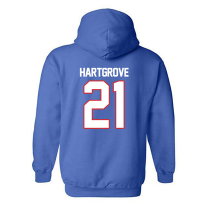 LA Tech - NCAA Baseball : Hudson Hartgrove - Replica Shersey Hooded Sweatshirt-1