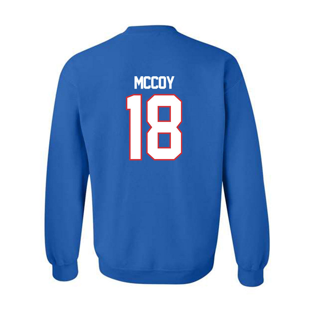 LA Tech - NCAA Baseball : Casey McCoy - Replica Shersey Crewneck Sweatshirt-1